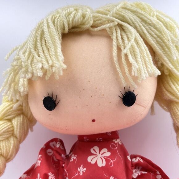 ESTATE SALE - XL vintage Handmade Ragdoll Doll Kitschy 60s 70s Mod Unique Design - Picture 3 of 13